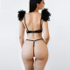 Сексуальний комплект білизни Angel, розмір L-2XL, колір Чорний