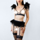 Сексуальний комплект білизни Angel, розмір L-2XL, колір Чорний