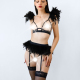 Сексуальний комплект білизни Angel, розмір L-2XL, колір Чорний