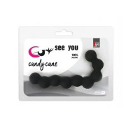 АНАЛЬНЫЕ БУСЫ SEE YOU CANDY CANE ANAL BEADS BLACK