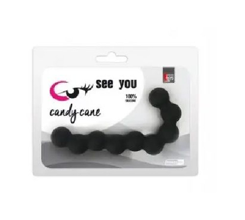 АНАЛЬНЫЕ БУСЫ SEE YOU CANDY CANE ANAL BEADS BLACK