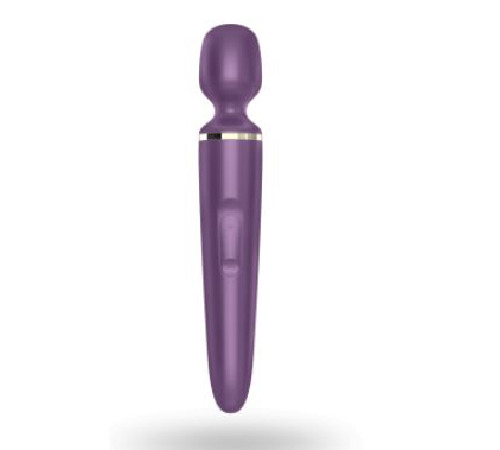 Вібромасажер Satisfyer Wand-er Woman (Purple/Gold) водонепроникний, потужний, розмір XXL