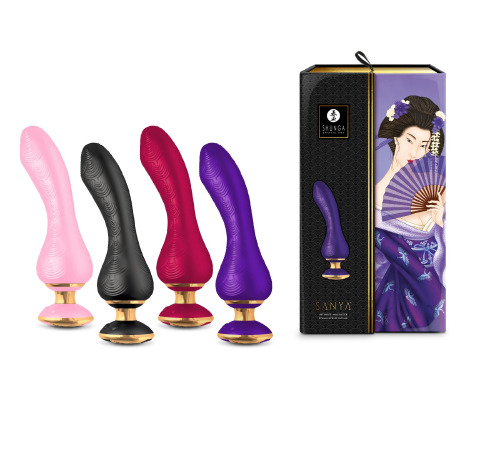 Вибратор для точки G Shunga Sanya Light Pink, гибкий ствол