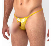 Эротические мужские стринги трусики с отверстием Вазилис