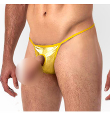 Эротические мужские стринги трусики с отверстием Вазилис