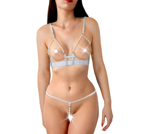 Сексуальний набір білизни Art of Sex - Sweet Angel, розмір XS-M, колір білий