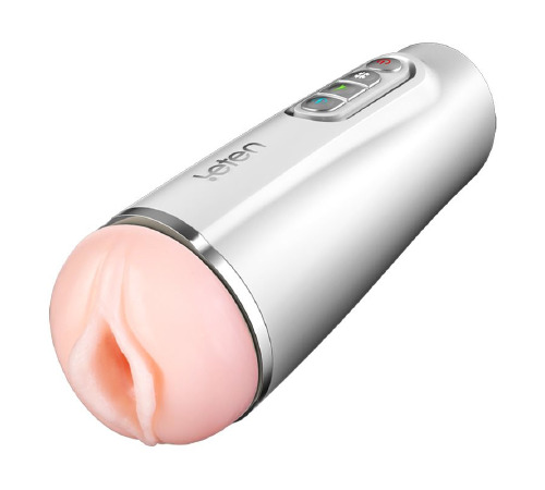 Інтелектуальний мастурбатор Leten EVA з вібрацією, автоматичним стисканням і голосом
