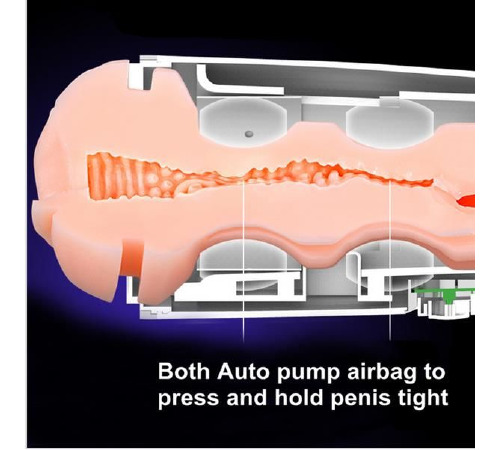 Інтелектуальний мастурбатор Leten EVA з вібрацією, автоматичним стисканням і голосом