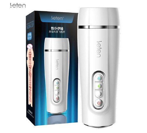 Інтелектуальний мастурбатор Leten EVA з вібрацією, автоматичним стисканням і голосом