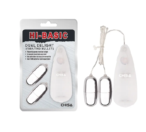 Виброяйцо на пульте управления 2 шт. Chisa  Hi-Basic Dual Delight Vibrating B