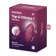 Вибростимулятор-пульсатор Satisfyer Tap & Climax 1 Red, эффект постукивания пальцем, 2 мотора