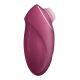 Вибростимулятор-пульсатор Satisfyer Tap & Climax 1 Red, эффект постукивания пальцем, 2 мотора