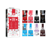 Набір із 8 видів змазок System JO Beginner's Luck по 10 мл на водній, силіконовій та гібридній основі