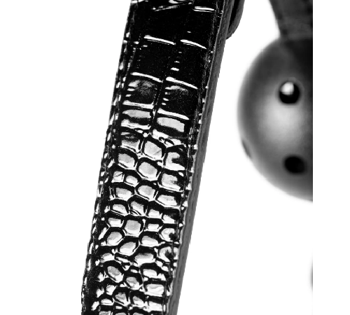 Кляп BLAZE BALL GAG CROCO BLACK