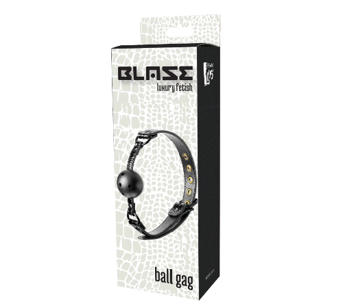 Кляп BLAZE BALL GAG CROCO BLACK
