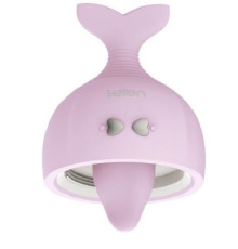 Вибростимулятор для клитора и сосков Leten Kissing Fish с вакуумом и виброязычком, 10 режимов работы