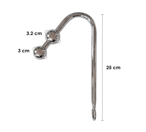 Бондажный набор с металлическим анальным крюком №3 Art of Sex Blanca Bondage set with anal hook №3