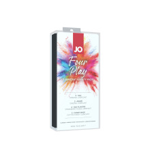 Набір змазок на водній основі System JO Four Play (8×10мл) Original, Agapé, Strawberry, Cotton Candy