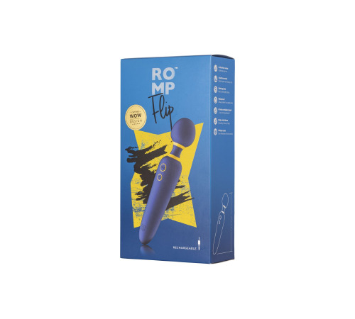 Вибромассажер Romp Flip, гибкая головка, 4 режима мощных вибрации, 6 интенсивностей
