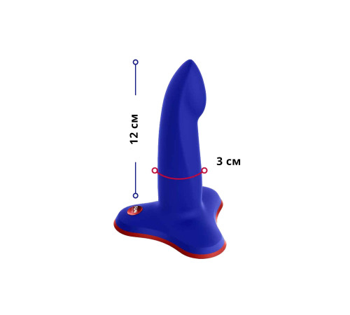Фаллоимитатор Fun Factory LIMBA FLEX S, синий, гибкий, с эффектом памяти, подходит для точки G