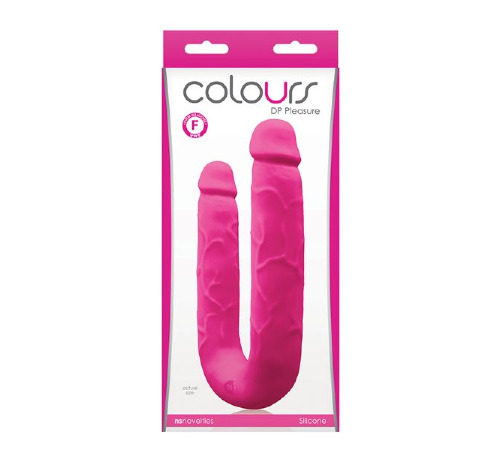 Подвійний фалоімітатор COLOURS DP PLEASURES PINK