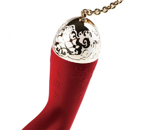 Вибромассажер - кролик с функцией управления со смартфона ZALO Rosalie, Bright Red