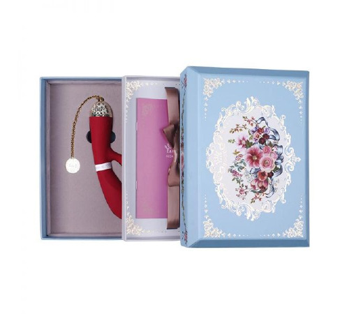 Вибромассажер - кролик с функцией управления со смартфона ZALO Rosalie, Bright Red