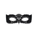 Кружевная маска Obsessive A700 mask, единый размер, черная