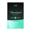 Рідкий вібратор Intt Vibration Ganjah (15 мл), густий гель, незвичайний смак, діє до 30 хвилин