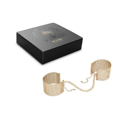 Наручники Bijoux Indiscrets Desir Metallique Handcuffs - Gold металлические, стильные браслеты