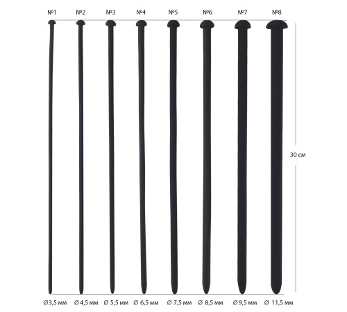 Розширювач для уретри силіконовий №2 (4,5 мм)