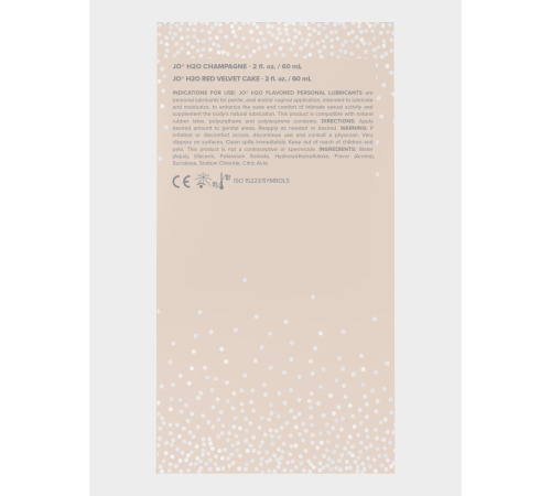 Набір смакових змазок System JO Champagne & Red Velvet Cake (2×60 мл), Limited Edition