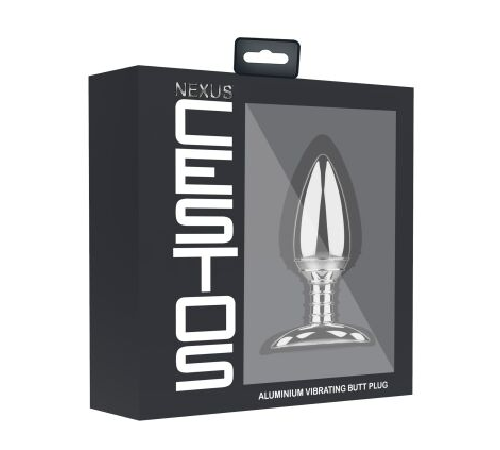 Алюминиевая анальная пробка с вибрацией и дистанционным управлением Nexus Cestos