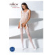 Бодистокинг Passion BS061 white, комбинезон, имитация чулок