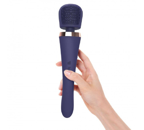 Вібромасажер із силіконовою щіточкою Love to Love Brush Crush - Midnight Indigo