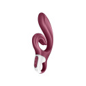 Вибратор-кролик Satisfyer Love Me Red, гибкий, отросток с тройным кончиком