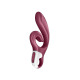 Вібратор-кролик Satisfyer Love Me Red, гнучкий, відросток з потрійним кінчиком