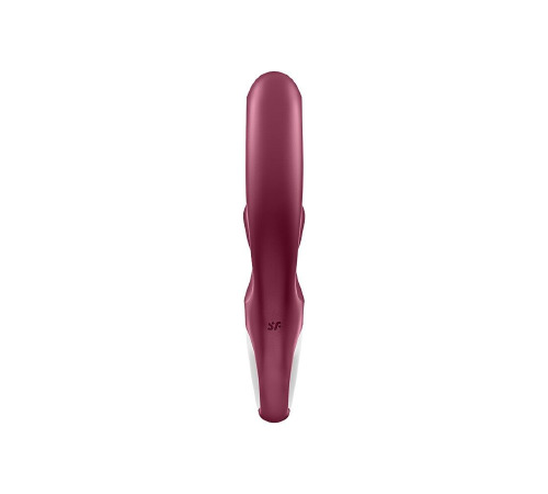 Вібратор-кролик Satisfyer Love Me Red, гнучкий, відросток з потрійним кінчиком