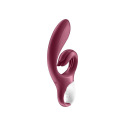 Вибратор-кролик Satisfyer Love Me Red, гибкий, отросток с тройным кончиком