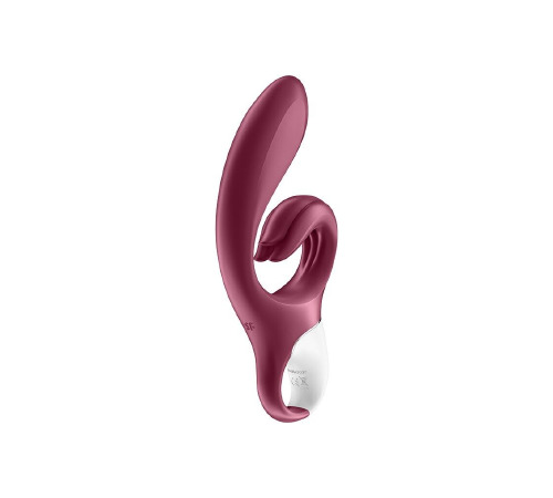 Вібратор-кролик Satisfyer Love Me Red, гнучкий, відросток з потрійним кінчиком
