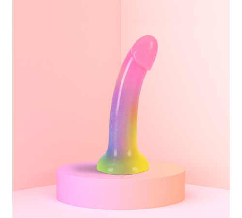 Дилдо с градиентом и блестками Love To Love Dildolls — Stargazer, ультрамягкий