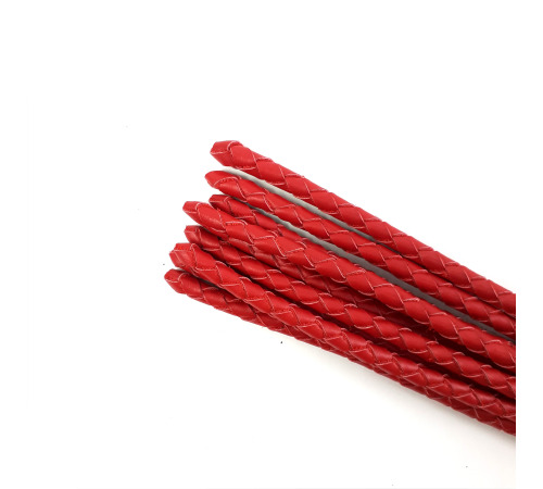 Флоггер БДСМ красный 9 хвостов Ручная работа