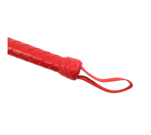 Флоггер БДСМ красный 9 хвостов Ручная работа