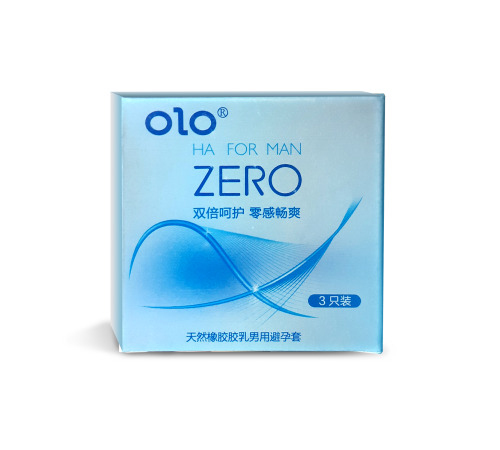Ультратонкі презервативи OLO ZERO з гілауроной кислотою в якості мастила 3 шт