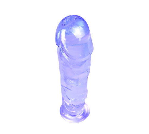 Гелевий реалістичний фалоімітато Denis розмір 3XL, Довжина 29 см, Діаметр 5,6 см, Фіолетовий