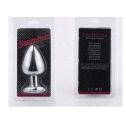 Анальная пробка Silver Metal Diamond, S