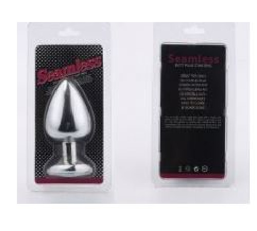 Анальна пробка Silver Metal Diamond, S