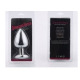 Анальна пробка Silver Metal Diamond, S