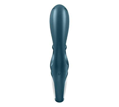 Смарт вибратор кролик Satisfyer Hug Me Bluegrey, 2 мотора, диаметр 4,2см, широкая клиторальная часть