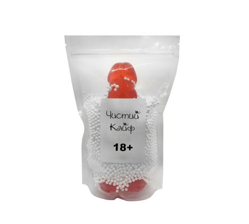 Крафтовое мыло-член с присоской Чистый Кайф Red size XL, натуральное